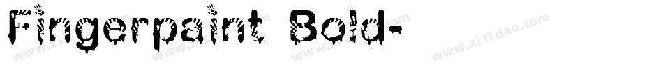 Fingerpaint Bold字体转换